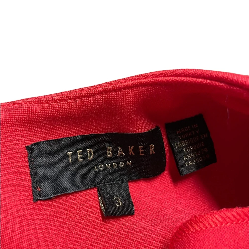 Ted Baker London Red Buisness Casual Dress Shirt Blouse Size XL - Picture 4 of 5